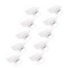 Healeved 10Pcs Hot Roller Clips Heat-resistant Curler Claw Clamps Transparent Design for Hair Dyeing Perming and Styling Abs Material with Strong Load-bearing Capacity view 1