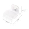 Healeved 10Pcs Hot Roller Clips Heat-resistant Curler Claw Clamps Transparent Design for Hair Dyeing Perming and Styling Abs Material with Strong Load-bearing Capacity view 3