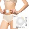 Qianyu 50 Pcs Disposable Castor Oil Pack Wrap Belly Button Self-Adhesive Castor Belly Button Wrap Pad Highly Absorbent Spunlace Cloth Organic Cover Compress Patch Oil Not Included No Wash view 2