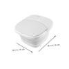 FOYTOKI 1pc Multi-functional Foot Soaking Bucket for Home Use Foot Massage Convex Point Design White Washing Basin for Relaxation and Circulation view 3
