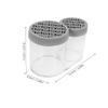 IWOWHERO Capacity Makeup Brush Holder Stylish Organizer for Vanity Built Drying Rack for Eyebrow Pencils Eyeshadow Brushes and Beauty Tools Desktop Storage view 2