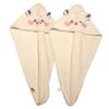 Baluue 2pcs Hair Drying Towels for Women Absorbent Fleece Hair Wrap Hats Quick Drying Shower Towel Caps Lightweight Easy to Use for Spa Travel and Home view 1
