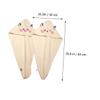 Baluue 2pcs Hair Drying Towels for Women Absorbent Fleece Hair Wrap Hats Quick Drying Shower Towel Caps Lightweight Easy to Use for Spa Travel and Home view 2