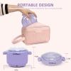 Waxing Kit -Silicone Wax Warmer for Hair Removal with 4 Packs of Hard Wax Beads, Portable Electric Silicone Wax Machine for Full Body Face Eyebrows Bikini Brazilian at Home Waxing Kit for Men Women view 3