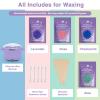Waxing Kit -Silicone Wax Warmer for Hair Removal with 4 Packs of Hard Wax Beads, Portable Electric Silicone Wax Machine for Full Body Face Eyebrows Bikini Brazilian at Home Waxing Kit for Men Women view 4