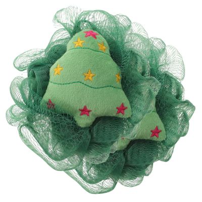 BAZEITFLOW 2pcs Cute Christmas Bath Ball Sponge Gentle Exfoliating Shower Tools for Skin Care Cartoon Design for Relaxing Bath Experience for Women and Girls Style