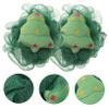 BAZEITFLOW 2pcs Cute Christmas Bath Ball Sponge Gentle Exfoliating Shower Tools for Skin Care Cartoon Design for Relaxing Bath Experience for Women and Girls Style view 2