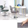 Barber Chairs for Barbershop Adjustable Height 360 Rotation Leather Hair Chair with Disc Base and Stainless Steel Footrest for Use in Barbershops and Beauty Salons(Green) view 3