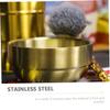 TOGEVAL 1pc Stainless Steel Shaving Bowl for Men Foaming Soap Bowl Rustproof for Home Barber Shops Salons for view 2