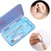 LEIXIUSM Nail Clippers Set 4Pcs/Set Multifunction Nail Clippers Set Stainless Steel Nail Correction Nipper Cutters Dead Skin Dirt Pedicure Scissor Set Pedicure Tools for Feet(Bigblue Mug) view 2