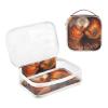 Amooorous 2 Pack Orange Cool Flame Phoenix clear decorative toiletry bags for traveling women TSA approved waterproof bags for women Mens shaving kit maquillaje para view 3