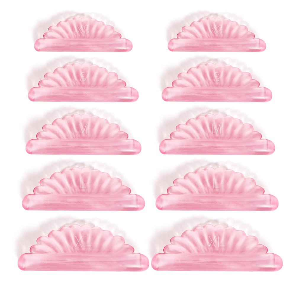 20Pcs Lashlift Pads Shields Self Sticky Lash Lift Rods C-Curl Pad Soft Eyelash Perm Rod Air Bubble Silicone-Light Weight Guard No glue Reusable Eyelash Perming for Eyelashes Lifting