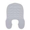 Barber Hair Dye Guide Collar Hair Cutting Guide Collar Silicone Waterproof Cutting Cape Salon Hairdressing Hair Cutting Pad Large with Guidelines Weighted Neck Wrap (Grey, Long) view 1