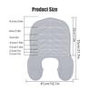Barber Hair Dye Guide Collar Hair Cutting Guide Collar Silicone Waterproof Cutting Cape Salon Hairdressing Hair Cutting Pad Large with Guidelines Weighted Neck Wrap (Grey, Long) view 2