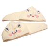 PLAFOPE 2pcs Cartoon Hair Drying Turban Absorbent Fleece Wraps for Quick Hair Drying Lightweight Portable for Travel Spa and Home Use view 1