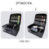 NNITEK professional leather barber case black Makeup Stylist Train clipper case Hair Salon barber box view 4
