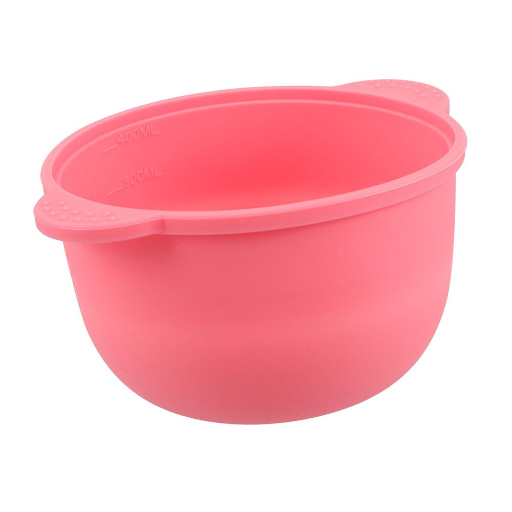 FOMIYES Wax Bowl for Hair Removal Non-stick Reusable Cosmetic Tool for Wax Melting and Facial Masks Elegant Design Pink