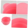 FOMIYES Wax Bowl for Hair Removal Non-stick Reusable Cosmetic Tool for Wax Melting and Facial Masks Elegant Design Pink view 3