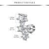 AVYRING Ear Piercing Gun Kit - 2 Pcs Silver Self Ear Piercing Kit with Earring Stud Hypoallergenic Steel Tools at Home 20g Flat Back Earrings view 3