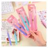 2pcs Stainless Steel Straight &Curved Anti-staticTweezers Color Clip(Purple set) view 3