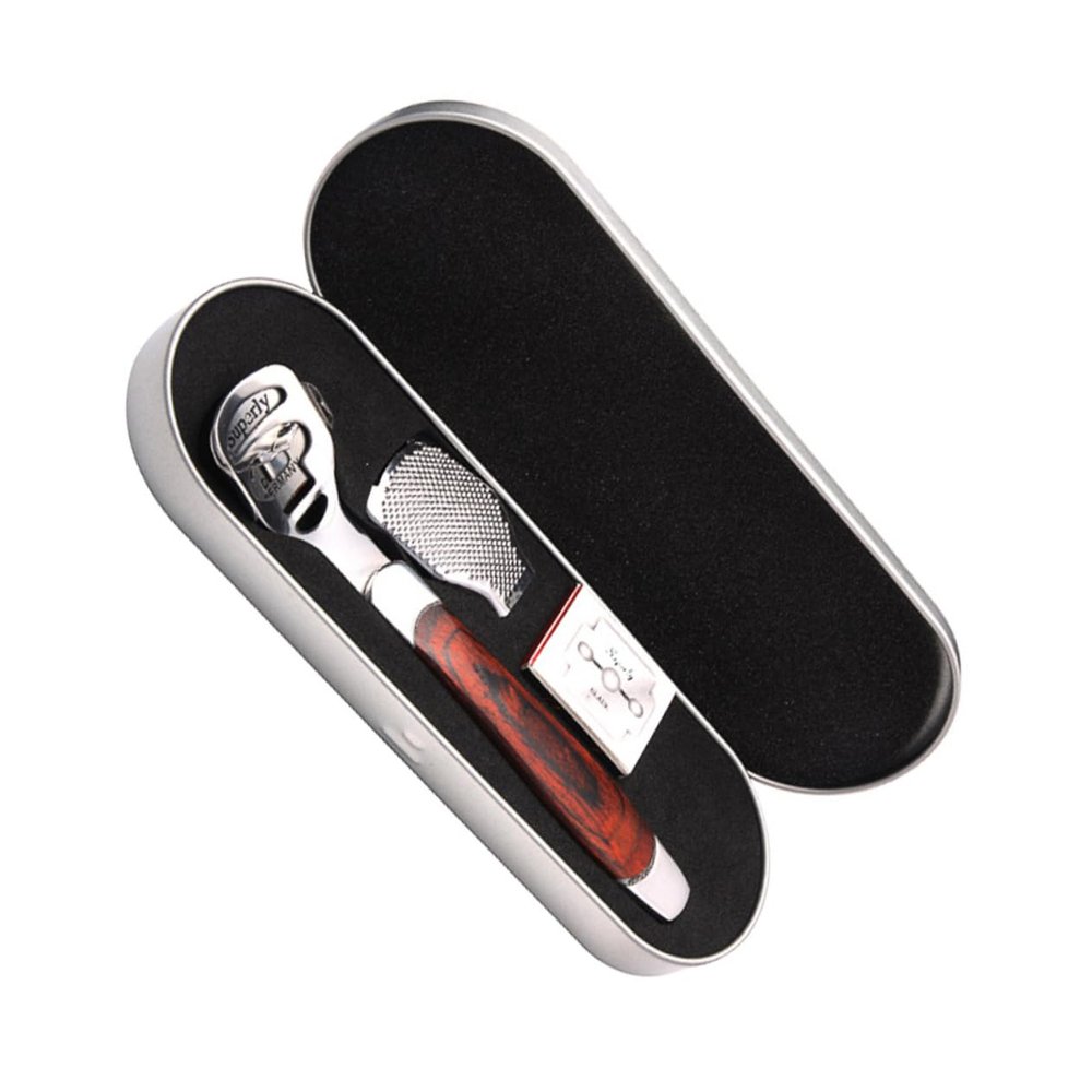 BIUDECO Exfoliating Stainless Steel Foot Scraper Set Callus Remover Tool for Smooth Feet Durable Pedicure Kit for Home and Professional Use