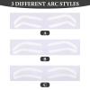 36 Pairs Eyebrow Stencils Eye Brow For Women, 3 Shapes Eyebrows Stencil Tape Sticker Shaping Stickers Shaper Plantillas Perfectas Shape for Tinting Makeup view 2