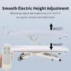 FigaroAct Electric Massage Table with Face Cradle and Rolling Wheels Height Adjustable Esthetician Bed Medical Beauty Spa Treatment Table (White) view 4