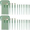 26PCS Green Makeup Brush Set - Foundation, Blush, Eye Shadow, Concealer, and Highlighting Brushes - Professional Makeup Kit for All Your Needs view 1