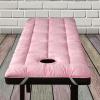 ChuYiElegance SPA Massage Table Pad Bed Mat Simple Beauty Salon Mattress Facial Bed Cushion for Hotels Massage Parlors 24 Inchx73 Inch, Pink view 3