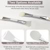 2PCS Clay Face Mask Applicator Brush - White, Dual-ended - Soft Silicone & Bristle for Facials, Skincare, Moisturizer, and Makeup view 3