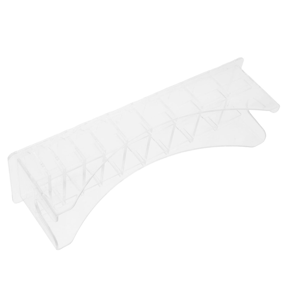 BIUDECO Hair Clipper Comb Storage Organizer Rectangular Limit Comb Holder for Barbers Home Use Easy Access Versatile Tool for Hair Cutting Accessories Transparent Design for Quick