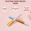 4-Piece Soft Silicone Face Mask Brushes  Ideal for Mud Masks, Skincare, Body Lotion & Butter view 2