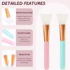 4-Piece Soft Silicone Face Mask Brushes  Ideal for Mud Masks, Skincare, Body Lotion & Butter view 3