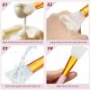 4-Piece Soft Silicone Face Mask Brushes  Ideal for Mud Masks, Skincare, Body Lotion & Butter view 4