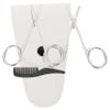 PLAFOPE 4pcs Men Beard Grooming Kit Nose Hair Trimmer Set Stainless Steel Grooming Scissors Round Pointed Scissors Easy to Carry for Home Travel view 1
