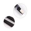 Black Eyebrow Tweezers Stainless Steel Slant Tip Hair Removal Makeup Tool view 4