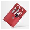 LEIXIUSM Nail Clippers Set Nail Clippers Nail Care Tools Manicure Set 4 in 1 Stainless Steel Pedicure Kit Professional Grooming Kit with Portable Travel Case Pedicure Tools for Feet(Red) view 1