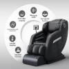 2025 Massage Chair Full Body, Zero Gravity SL-Track Massage Chair with Auto Modes, Airbag Massage, 8 Fix Point Rollers, Foot Massage, Heating, Touch Screen Controller,for Home Office (Black) view 3