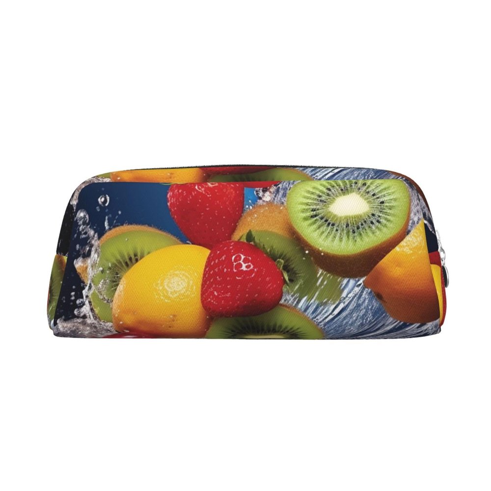 BWLHJKE Water fruits Makeup Bag for Women Men Travel Toiletry Bag Aesthetic Purse Pouch Large Pencil Case