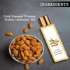 Pure Cold Pressed Sweet Almond Oil for Hair and Skin, Vitamin E Nourishment,Non-Sticky Hair Oil For Hair Fall Control100ml view 4