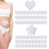 60pcs Castor Oil Belly Button Patch, Self-Adhesive Belly Button Cover Navel Patches Sticker Highly Absorbent Disposable Bandage Tape Leak-Proof Castor Oil Pack Wrap Pads (Star+Heart) view 1