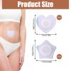 60pcs Castor Oil Belly Button Patch, Self-Adhesive Belly Button Cover Navel Patches Sticker Highly Absorbent Disposable Bandage Tape Leak-Proof Castor Oil Pack Wrap Pads (Star+Heart) view 2