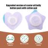 60pcs Castor Oil Belly Button Patch, Self-Adhesive Belly Button Cover Navel Patches Sticker Highly Absorbent Disposable Bandage Tape Leak-Proof Castor Oil Pack Wrap Pads (Star+Heart) view 3