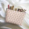 4pcs Pink Vintage Roses Floral Makeup Bag, Pink Coquette Roses Flower Cosmetic Bag Rose Gifts for Women Female Girls Sister BFF Nature Lover, Travel Zipper Pouch Christmas Thanksgiving Birthday Gifts view 4
