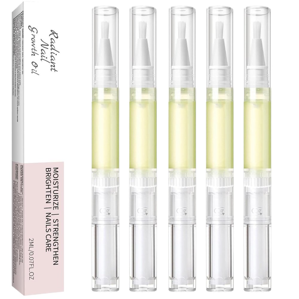 NAIL GROWTH OIL PEN, SET PUMBER, 5 pieces for repair nails, cuticle to hydrate skin and resistance, portable care tools and