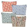 DHKG 4pcs Vintage Floral Makeup Bag, Daisy Flower Cosmetic Bag Garden Gifts for Women Female Girls Sister BFF Nature Lover, Travel Zipper Pouch Christmas Thanksgiving Birthday Gifts view 1