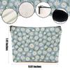 DHKG 4pcs Vintage Floral Makeup Bag, Daisy Flower Cosmetic Bag Garden Gifts for Women Female Girls Sister BFF Nature Lover, Travel Zipper Pouch Christmas Thanksgiving Birthday Gifts view 2