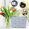 DHKG 4pcs Vintage Floral Makeup Bag, Daisy Flower Cosmetic Bag Garden Gifts for Women Female Girls Sister BFF Nature Lover, Travel Zipper Pouch Christmas Thanksgiving Birthday Gifts view 3
