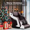 2025 Massage Chair Full Body, Zero Gravity SL-Track Massage Chair with Auto Modes, Airbag Massage, 8 Fix Point Rollers, Foot Massage, Heating, Touch Screen Controller,for Home Office (Brown White) view 4