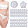 60pcs Castor Oil Belly Button Patch, Self-Adhesive Belly Button Cover Navel Patches Sticker Highly Absorbent Disposable Bandage Tape Leak-Proof Castor Oil Pack Wrap Pads (Star+Flower) view 1
